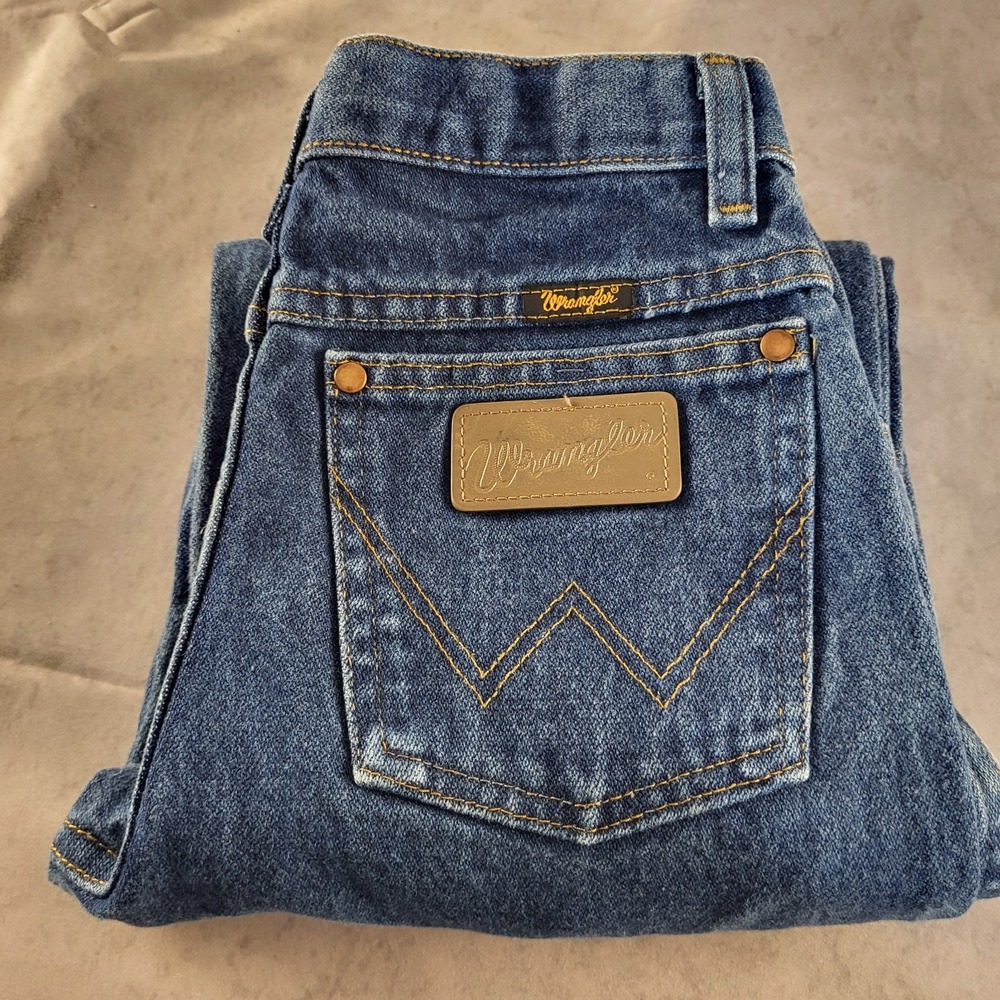 Boys Wrangler Sz 14 Slim Fit Straight  Jeans  Adjustable Waist Youth